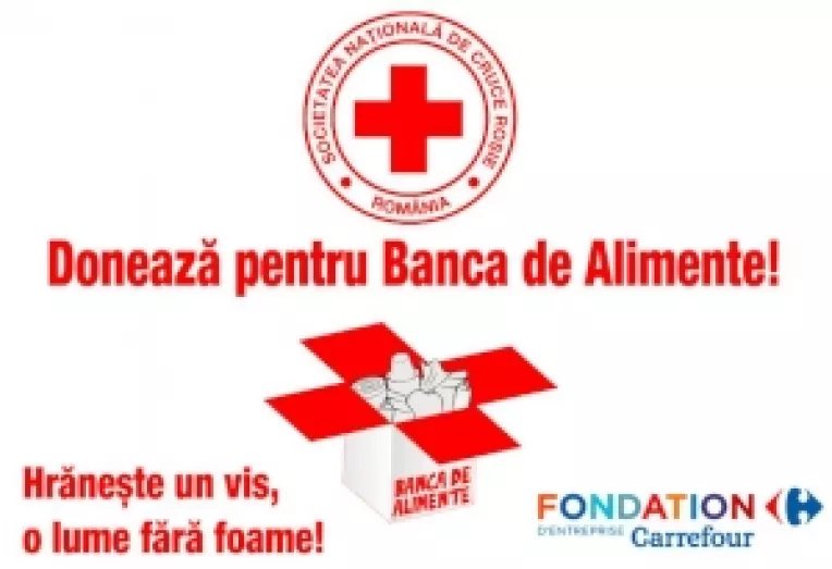 Carrefour organizeaza alaturi de Fundatia sa cea de-a doua colecta internationala de alimente in beneficiul Programului Banca de Alimente a Crucii Rosii