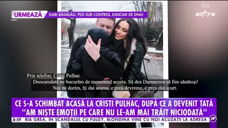 Ce s-a schimbat acasa la Cristi Pulhac, dupa ce a devenit tata