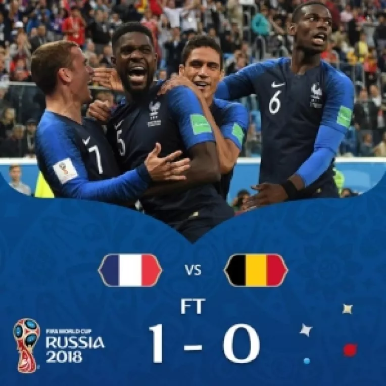 CM 2018: Franta- Belgia 1-0, in prima semifinala a competitiei