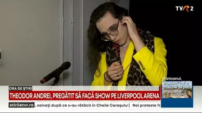 Eurovision 2023. Theodor Andrei, prima repetitie pe Liverpool Arena