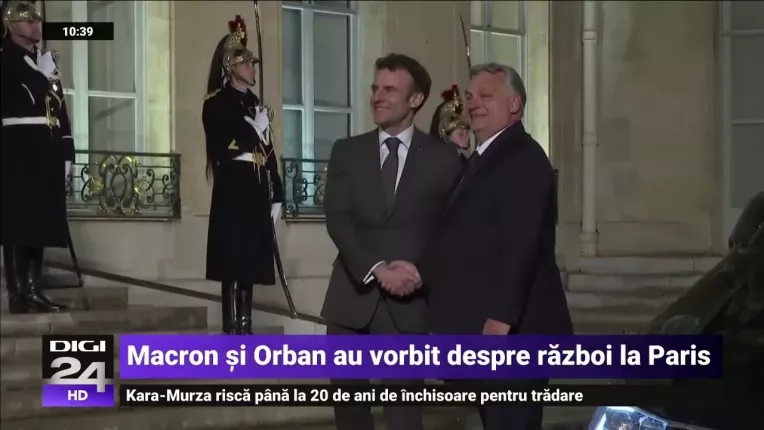 Macron l-a invitat pe Orban la Paris pentru a-i transmite ca statele europene trebuie sa fie unite
