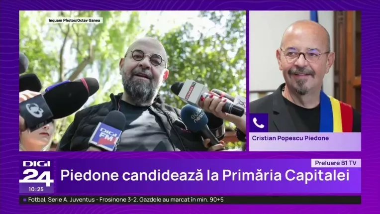 Piedone si-a anuntat candidatura la Primaria Capitalei: "Finala se joaca intre mine si Nicusor Dan"