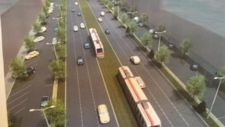 Sorin Oprescu  a verificat lucrarile de la linia de tramvai Buzesti-Uranus 