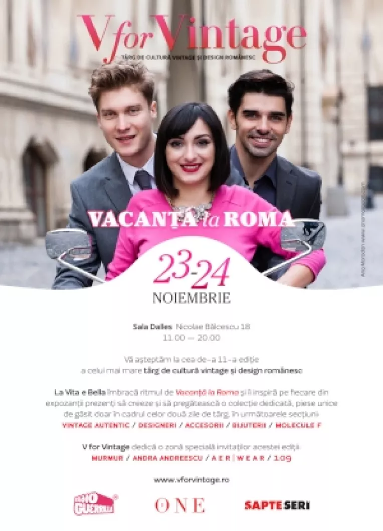 V for Vintage la Sala Dalles pe 23 si 24 noimebrie, editia a 11-a